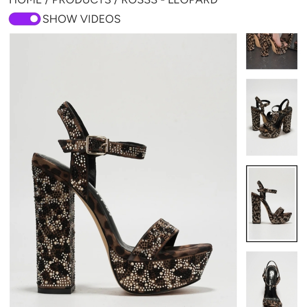 Leapord high heels